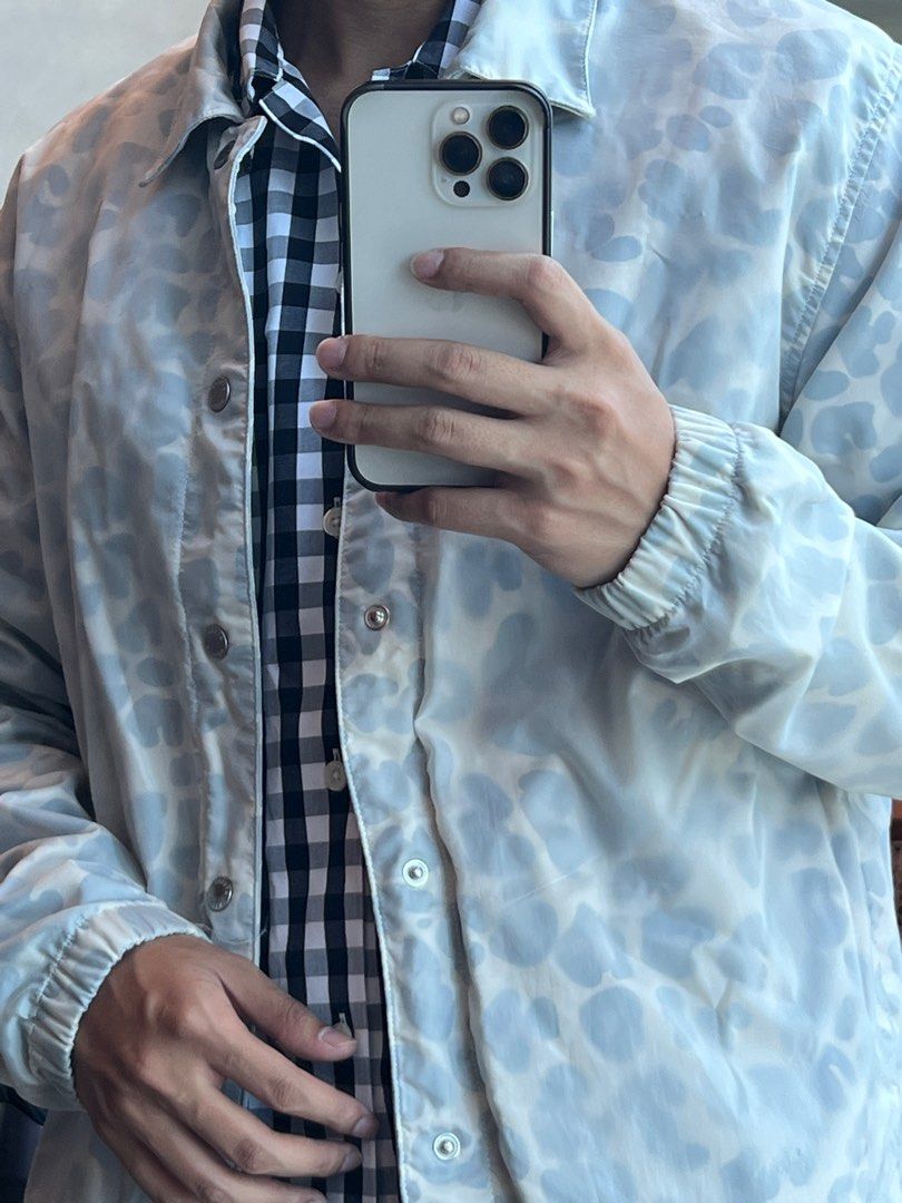 stussy leopard print jacket