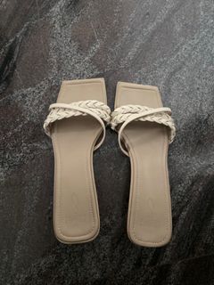 Sunday staples braided heeled sandals in beige