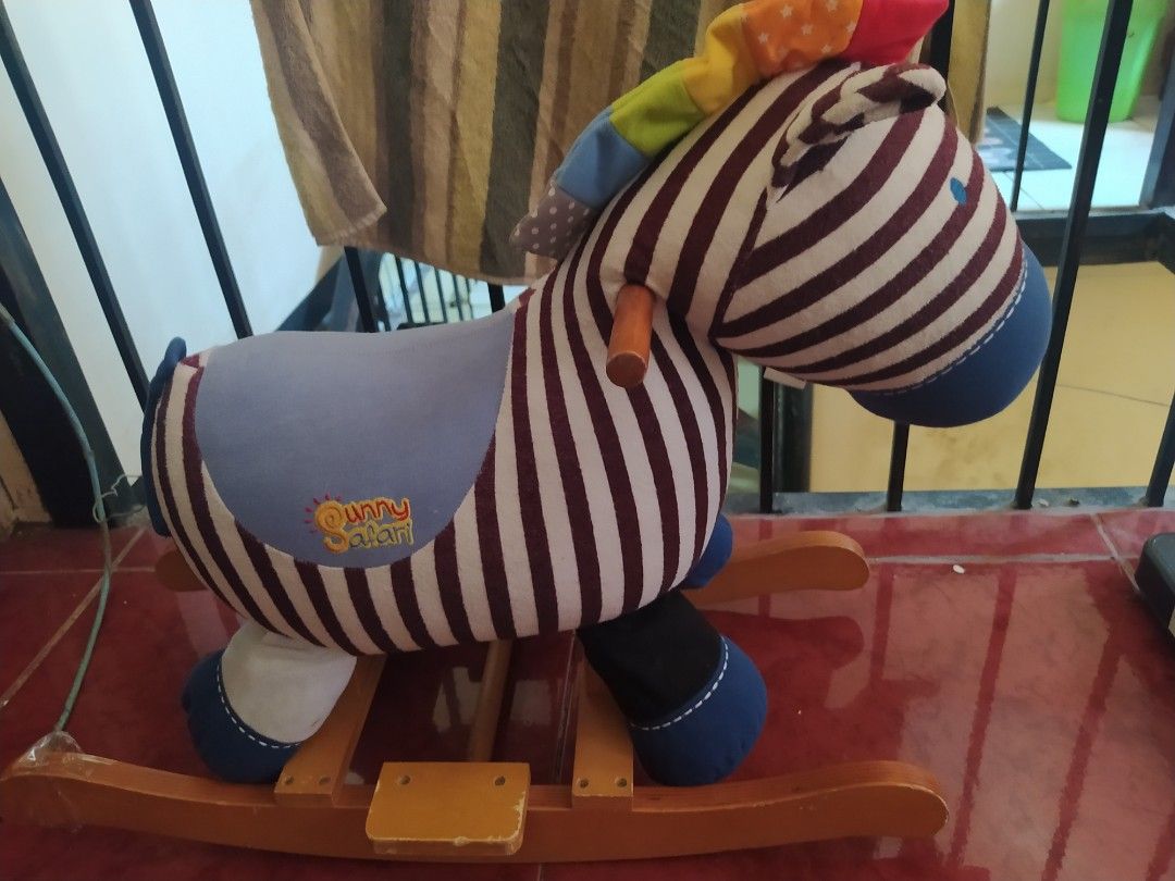 Soft Rocking Zebra Sunny Safari Rocking Zebra on Carousell