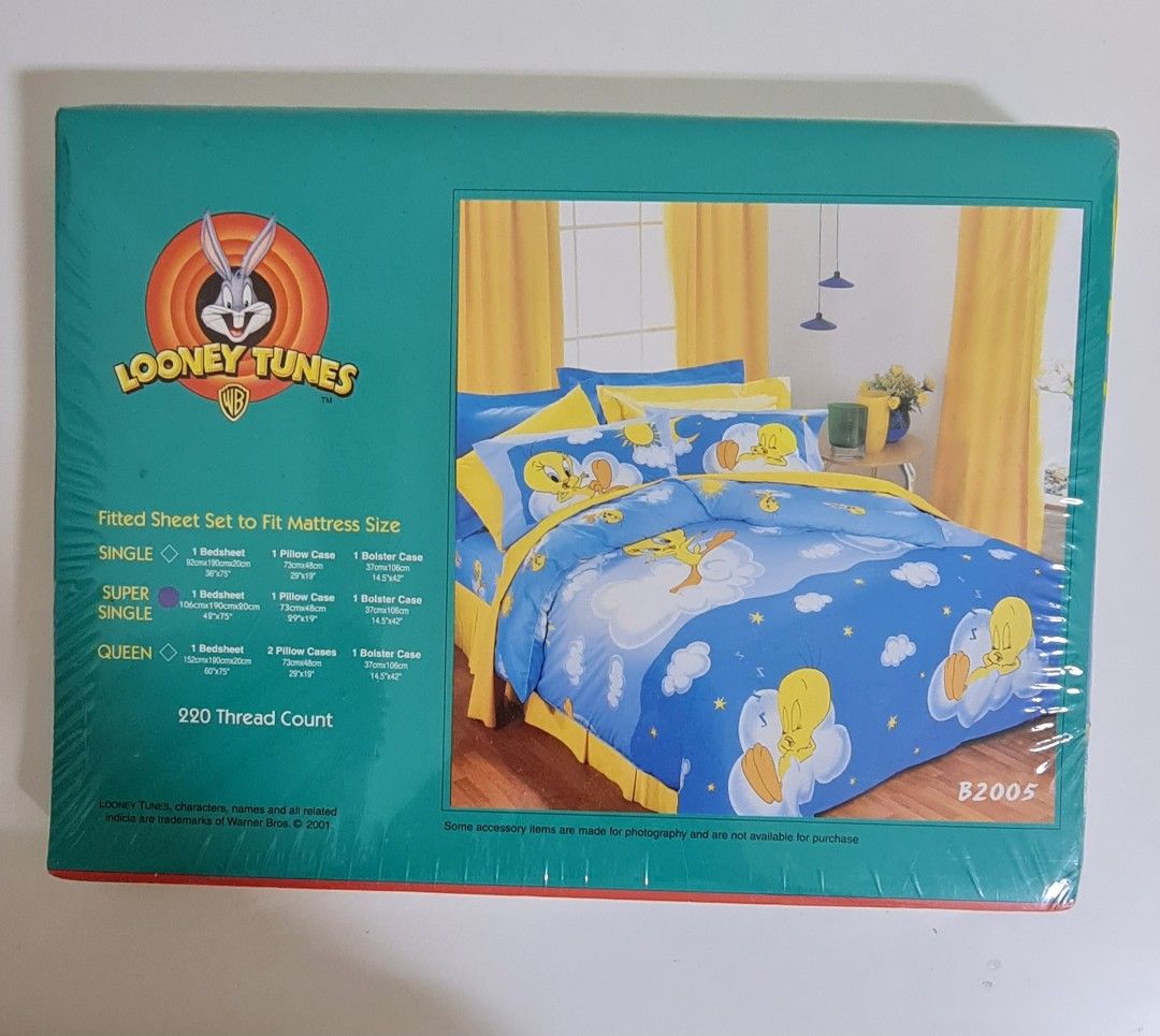 Super Single Tweety Bird Bed linen, Announcements on Carousell