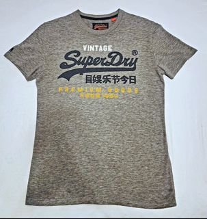 Superdry Vintage Grey Logo Tee (Men) - 2 colours