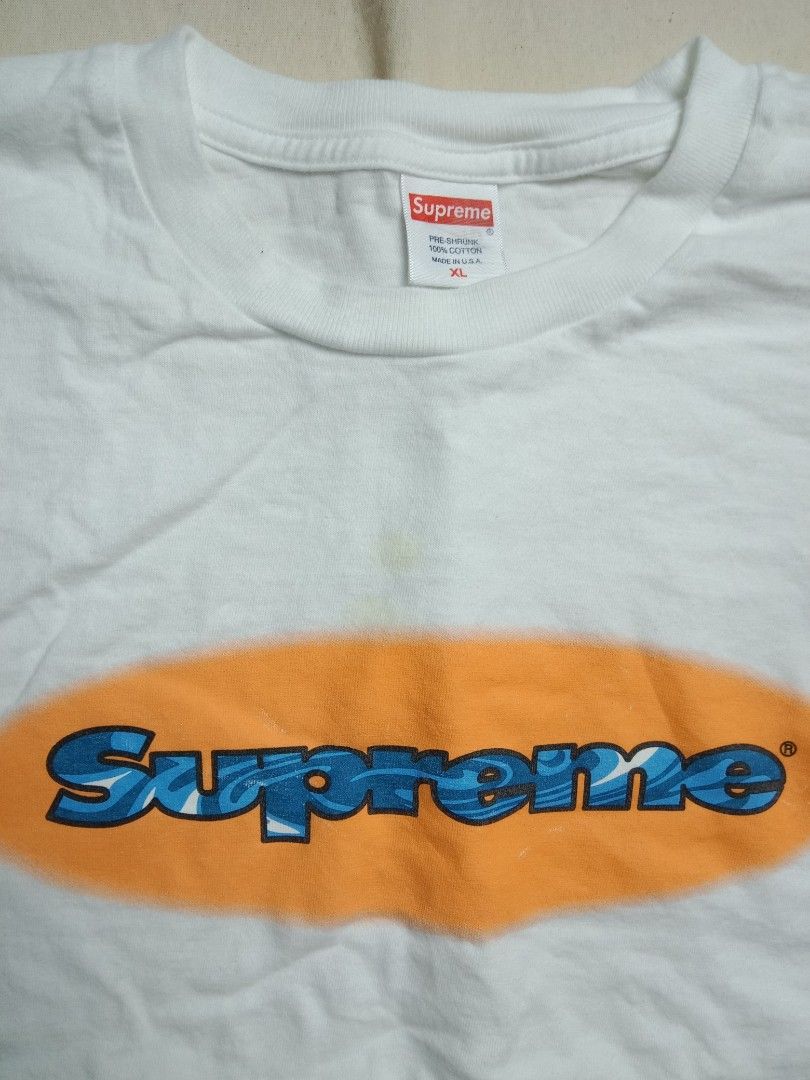 Supreme ripple L S shirt Men s Fashion Tops Sets Tshirts