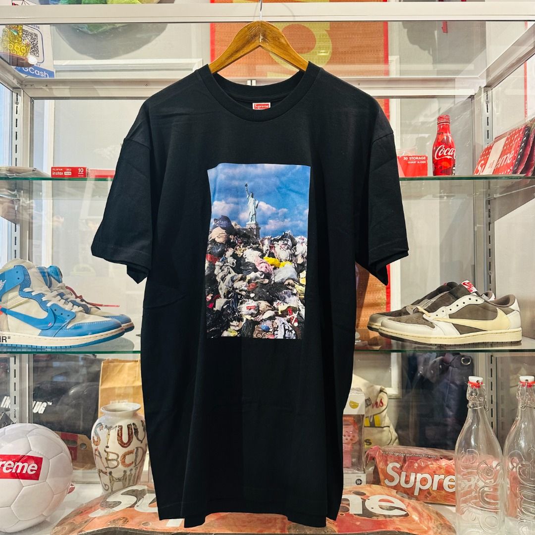 Supreme Trash Tee Black, Men's Fashion, Tops & Sets, Tshirts 