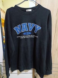 Sweater / Crewneck Korea Unisex Hitam Murah Oversize