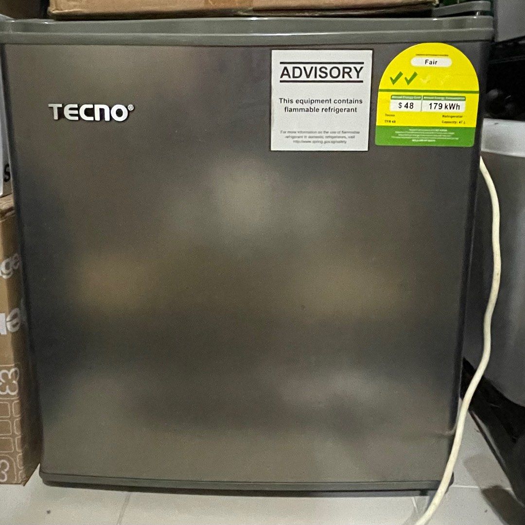 Tecno Mini Fridge with Freezer Compartment, TV & Home Appliances