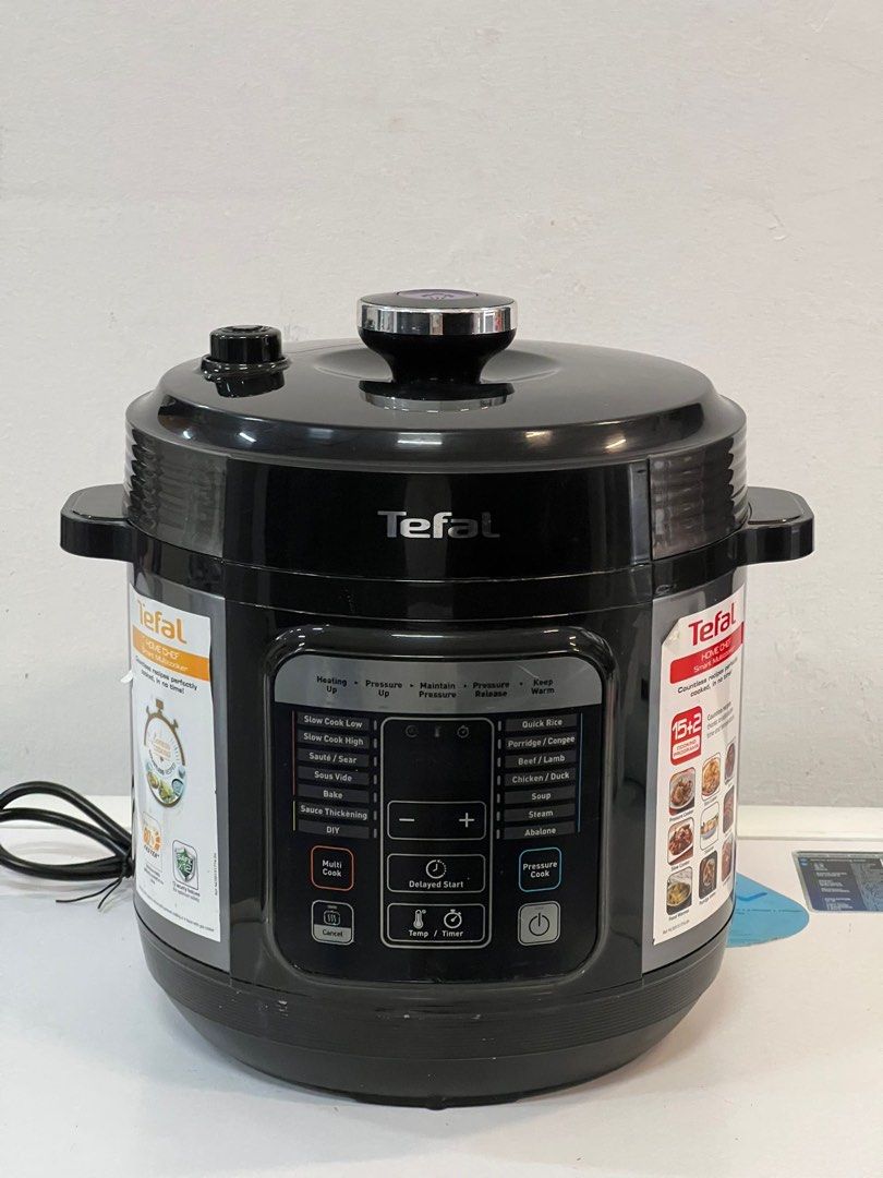Tefal Home Chef Smart Multicooker CY601 Black 88244384 Cherry