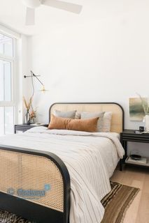 Tempat tidur jati dan rotan