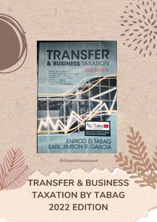Transfer and Business Taxatiob 2022 ed