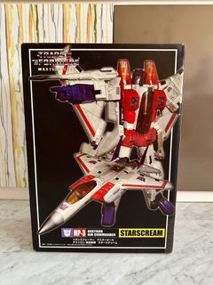 Transformers Hasbro Masterpiece Starscream with customised Takara-lookalike box