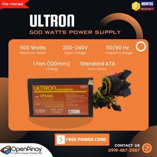 Ultron 500 Watts Power Supply | Pre-Owned