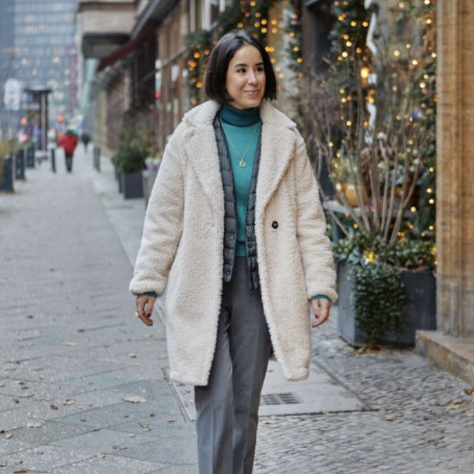 Fleece tailored coat Clearance