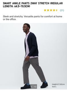 Uniqlo Smart Ankle Pants, 3 colors, S size