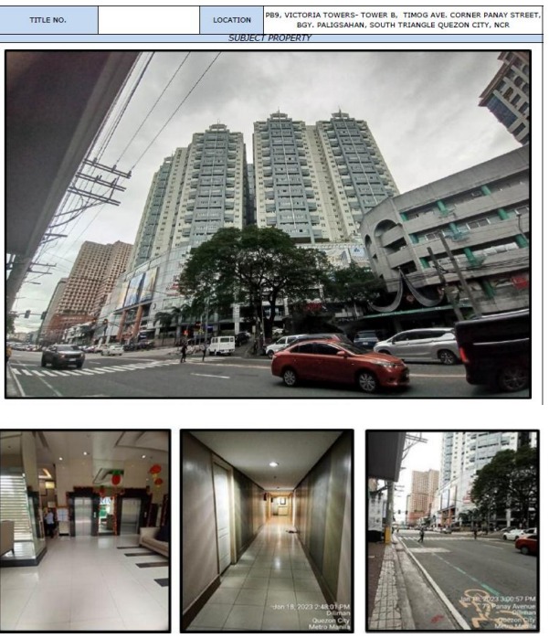 UNIT PB9 PENTHOUSE FLOOR, VICTORIA TOWERS TOWER B, TIMOG AVE