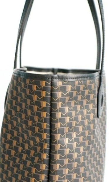 Moynat Bag Canvas Tote Bag Carbon Bronze With Dustbag Women'S Mint  Near Unused