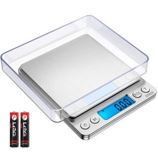 Reflex 500g / 0.01g Digital Pocket Wireless Smart Food Kitchen Scale Grams  and Ounces USB Rechargeable, Portable, Accurate, Metal Stainless Steel