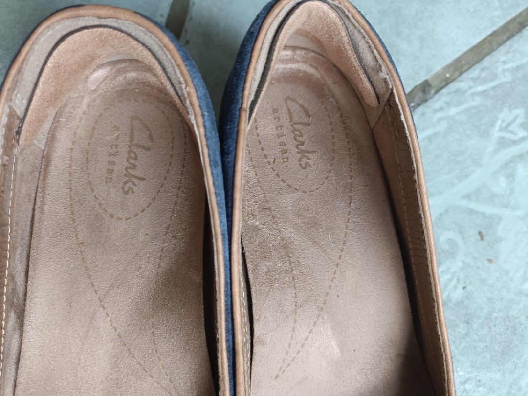 Clarks sale blue flats