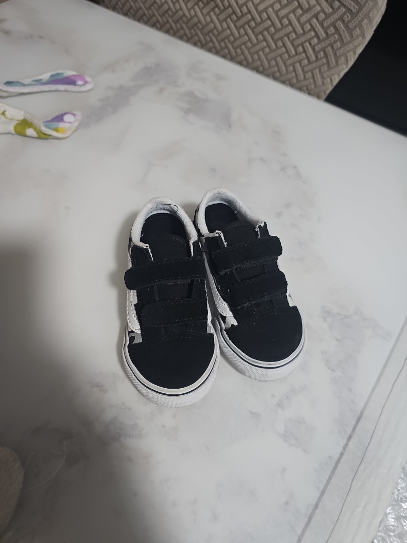 Vans Infant Sk8-Hi Crib Black/True White Shoes