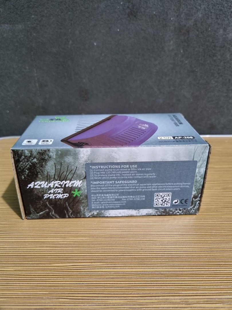 Venus Aqua Aquarium Air Pump (AP208) on Carousell