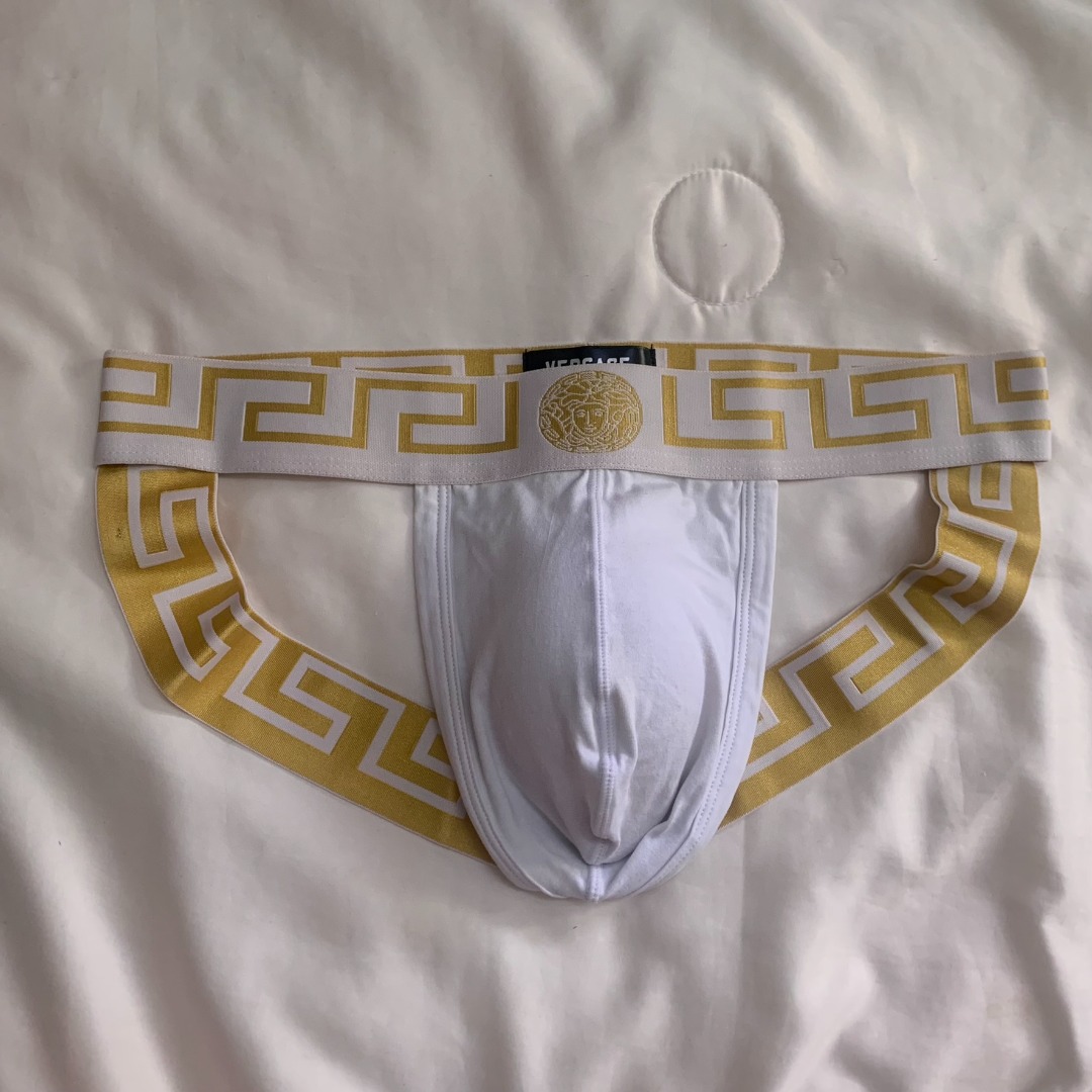 Versace underwear (jockstrap), fit M-L, Men's Fashion, Bottoms, New  Underwear on Carousell