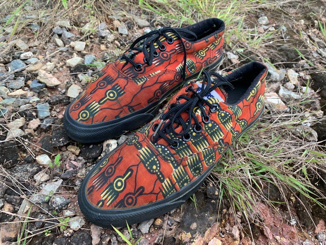 Converse african print top