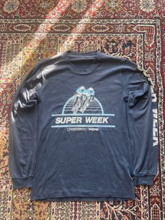 Vintage 80’s SUPER WEEK Cycling Pepsi Single Stitch Long Sleeve T-Shirt