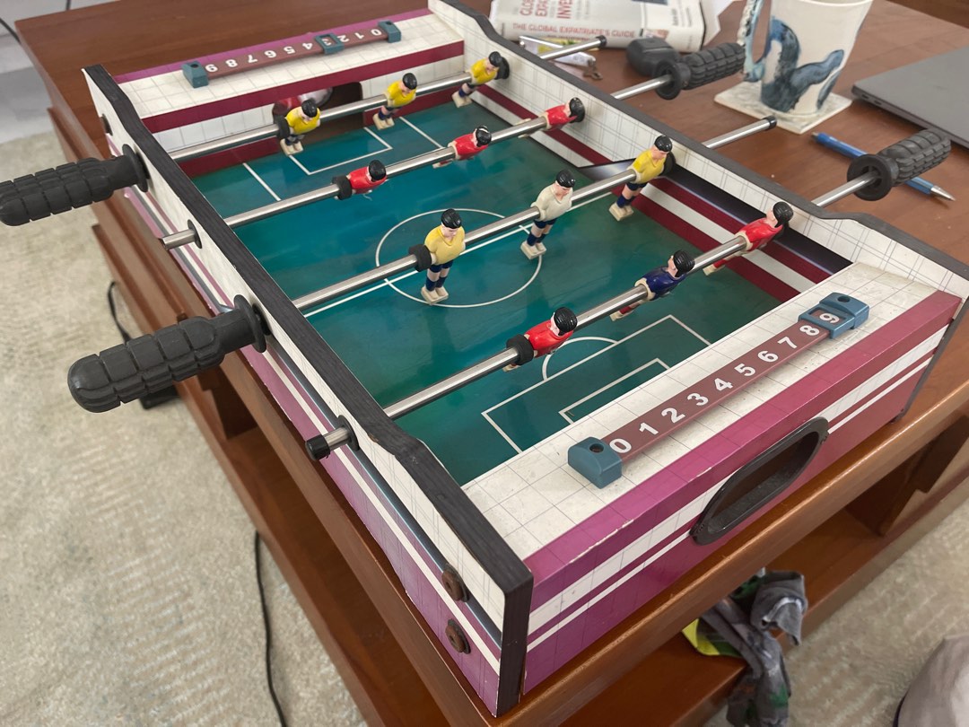 Vintage foosball and air hockey mini game table, Hobbies & Toys, Toys