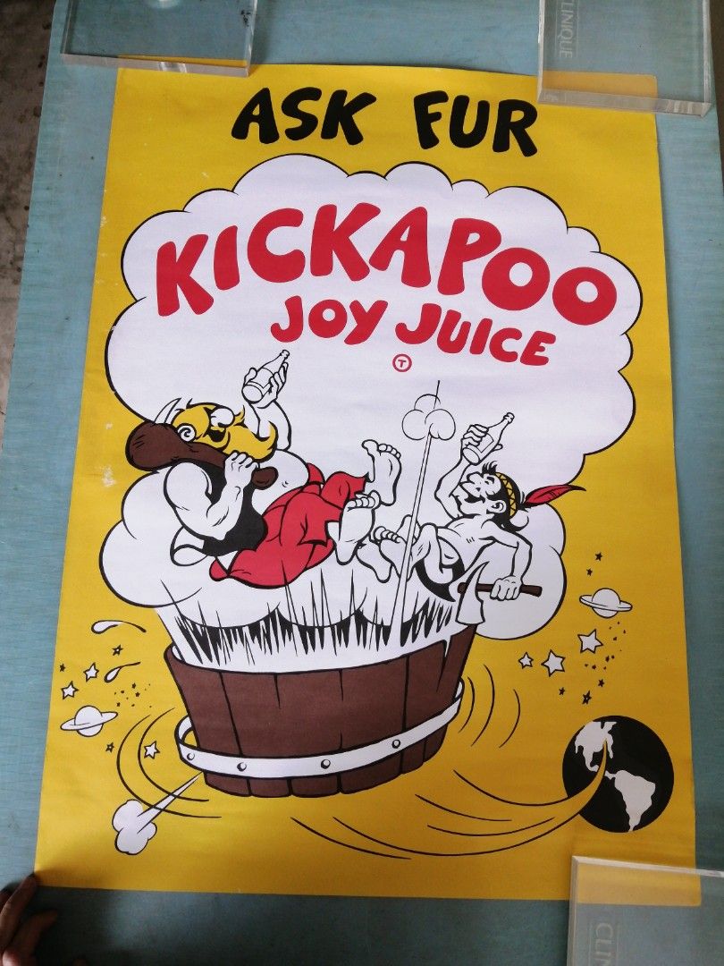 Vintage Kickapoo Joy Juice Poster, Hobbies & Toys, Memorabilia ...