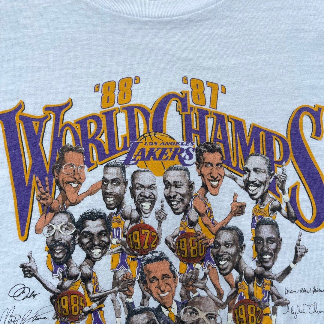 Shirts  Vintage La Lakers 88 87 World Champs Back To Back T Shirt