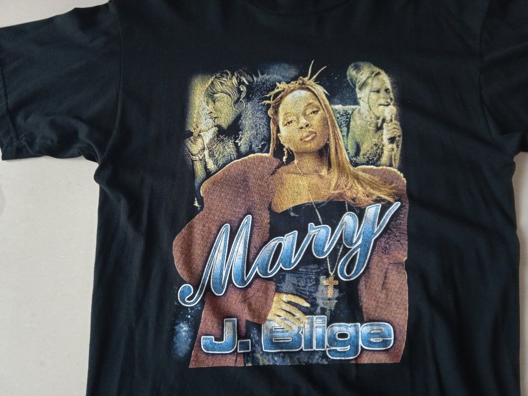 Vintage Mary J. Blige Raptee, Men's Fashion, Tops & Sets, Tshirts 