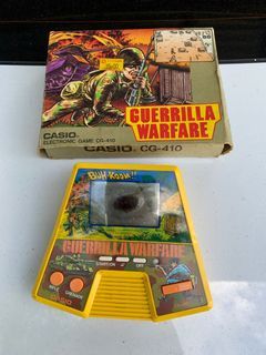 Vintage Retro Rare Casio CG 410 Guerilla Warfare Game Vintage