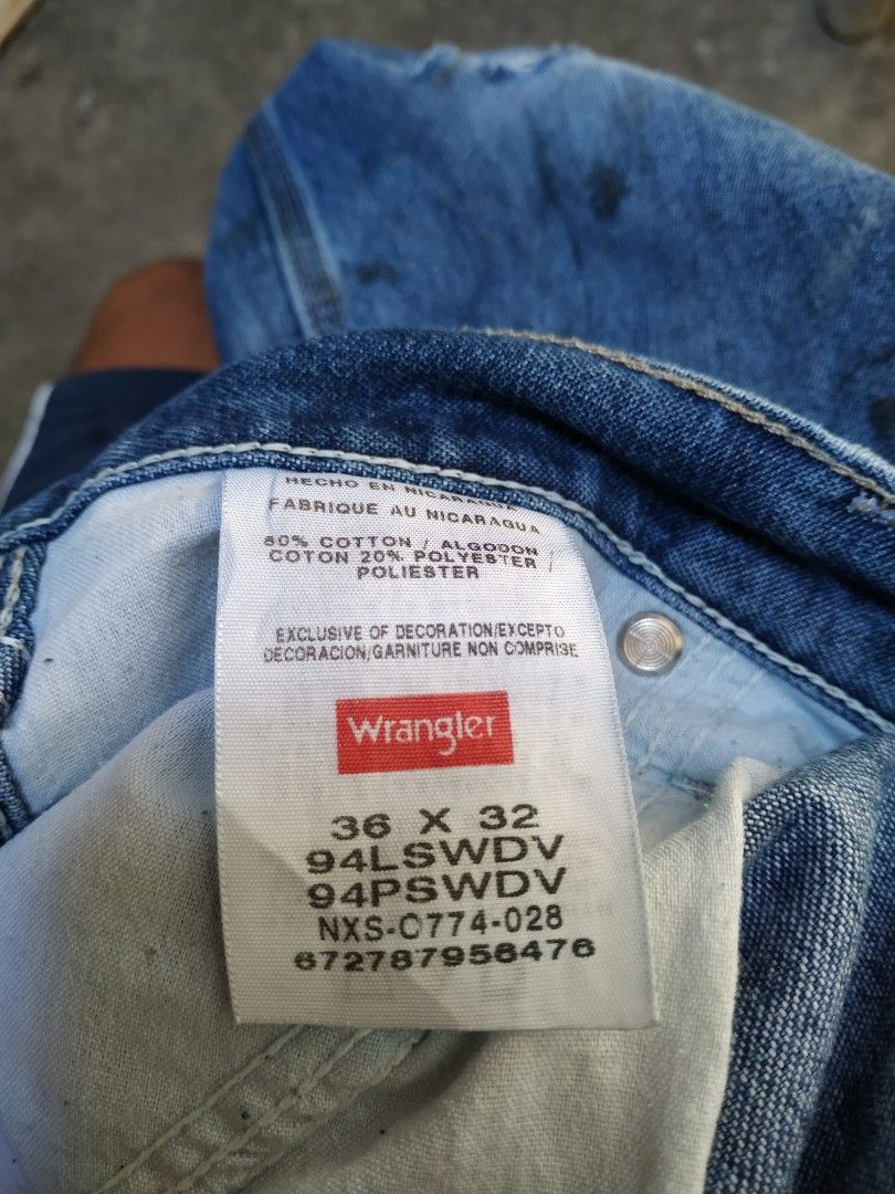 Wrangler Carpenter Pants 36x32, Women's Fashion, Bottoms, Jeans on Carousell