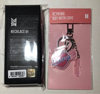 WTS Kpop Official BTS BT21 TinyTan Necklace Keychain