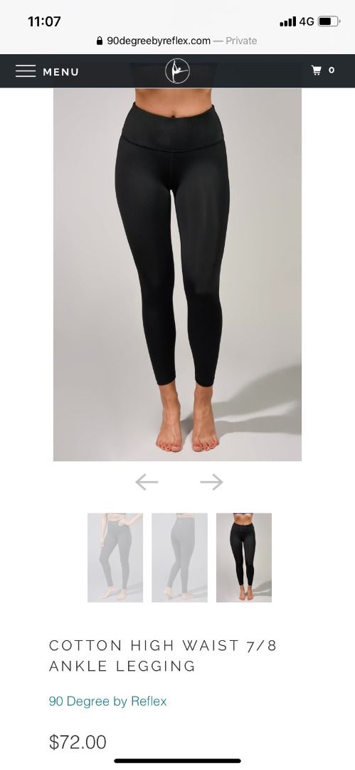 90 degree by reflex yoga leggings XS