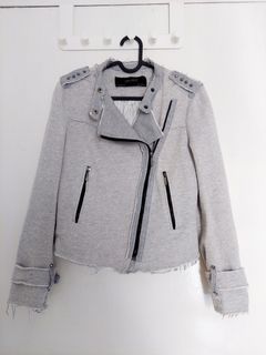 Zara knit biker jacket size S