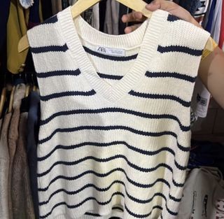 Zara vest striped