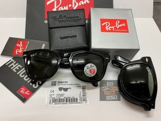 100% Original Ray-Ban Wayfarer Folding Polarized Unisex Sunglasses RB4105 601/58 (ready stock)