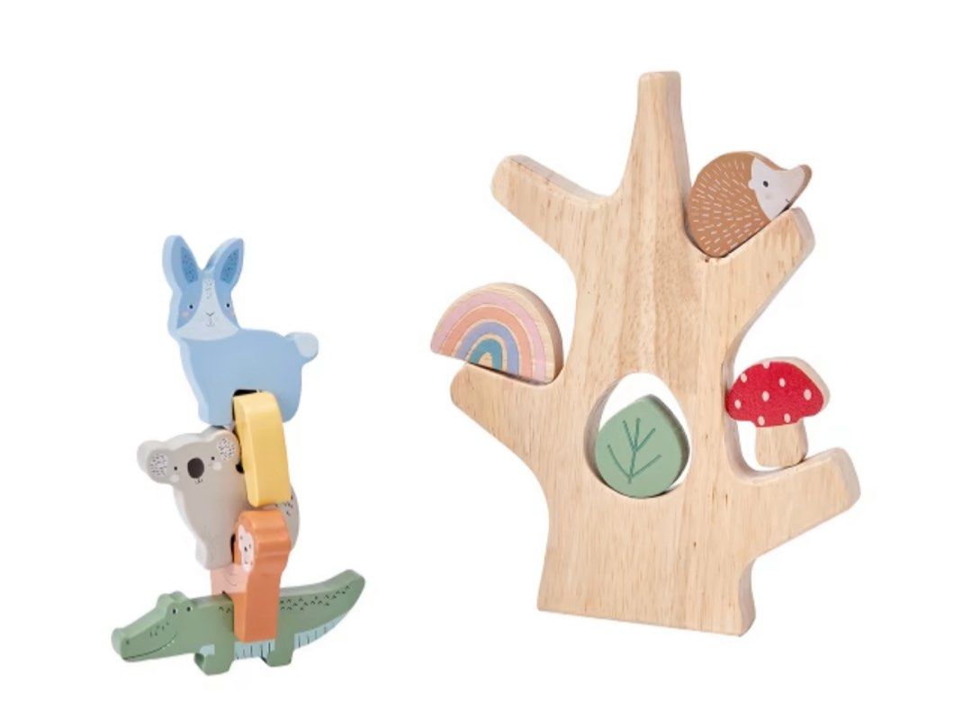Anko 10 Piece Wooden Balance Tree, Babies & Kids, Infant Playtime on ...