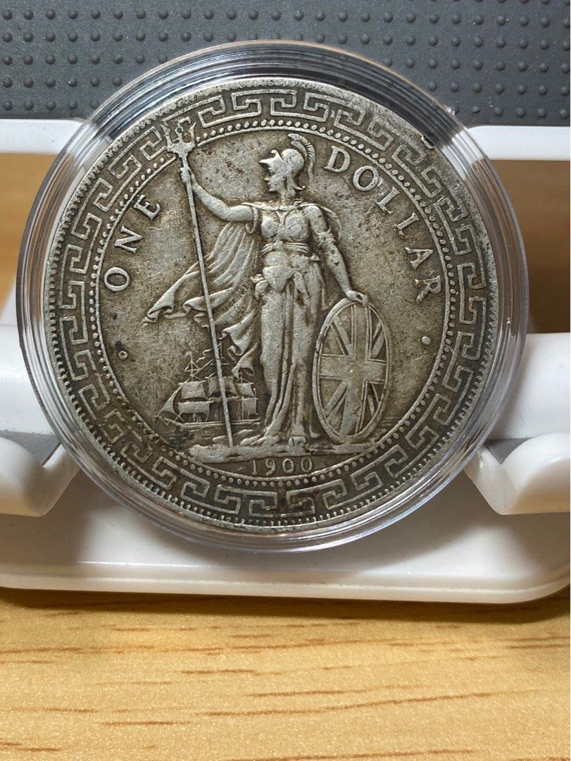 1900年貿易銀圓—「港光」！重量26.63克！老包漿原汁原味！, 興趣及遊戲, 收藏品及紀念品, 錢幣- Carousell