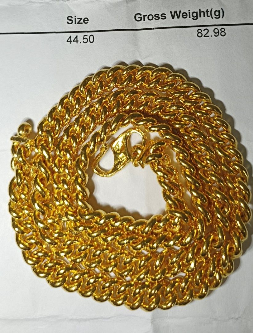 999 Fishbone Gold Chain 100 g