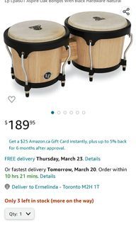 2 LP Aspire Oak Bongos