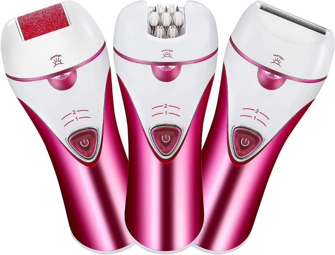 3in1 epilator for women, wet and dry, attachment for armpits and