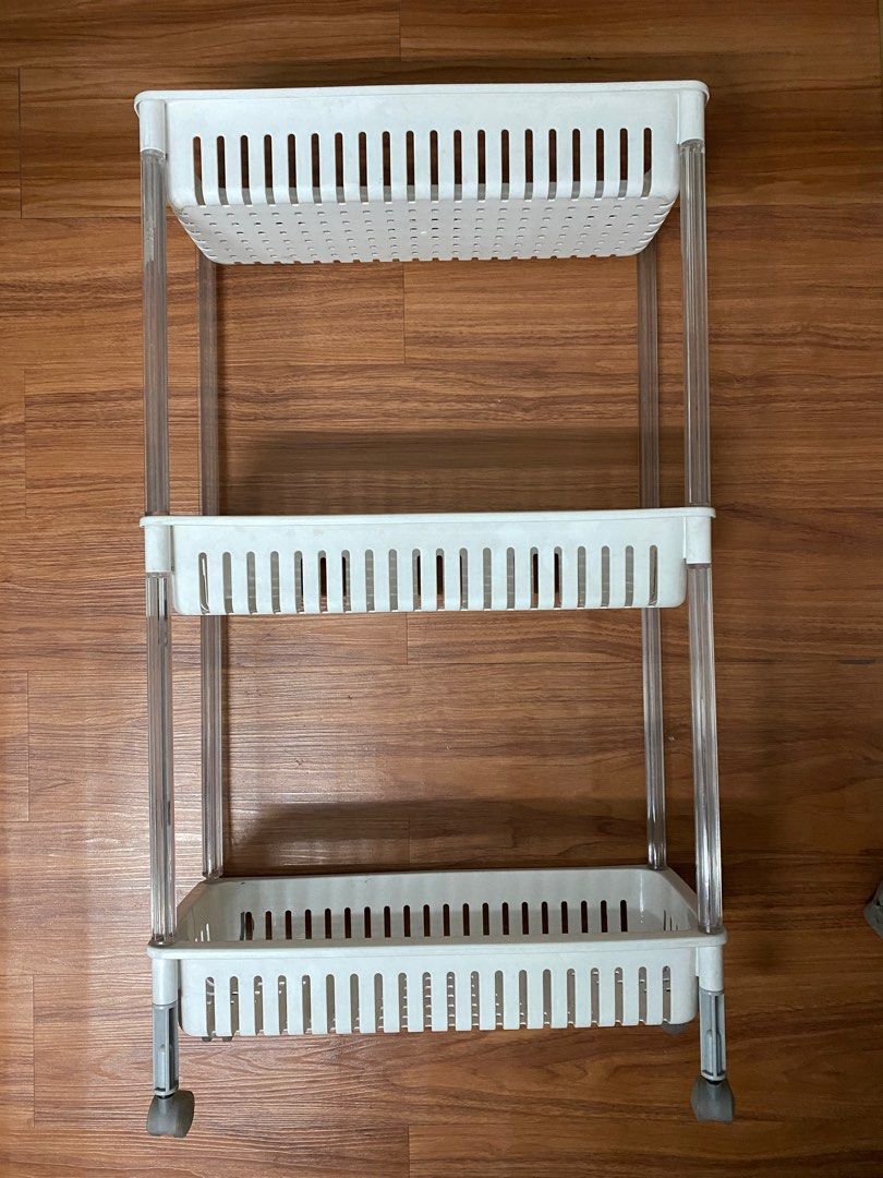 Three Layer Storage Rack 3-Layer Storage Rack/Organizer with Wheels on Carousell