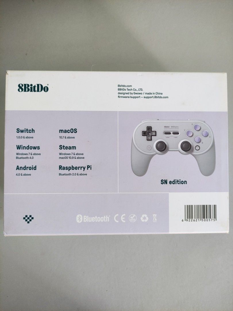 8BitDo SN30 Pro+ Bluetooth Gamepad - SN Edition, Video Gaming, Gaming ...