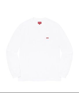 ［現貨購自日本, 代朋友放售］
Supreme Small Box L/S Tee (SS23)
White
Size: XL