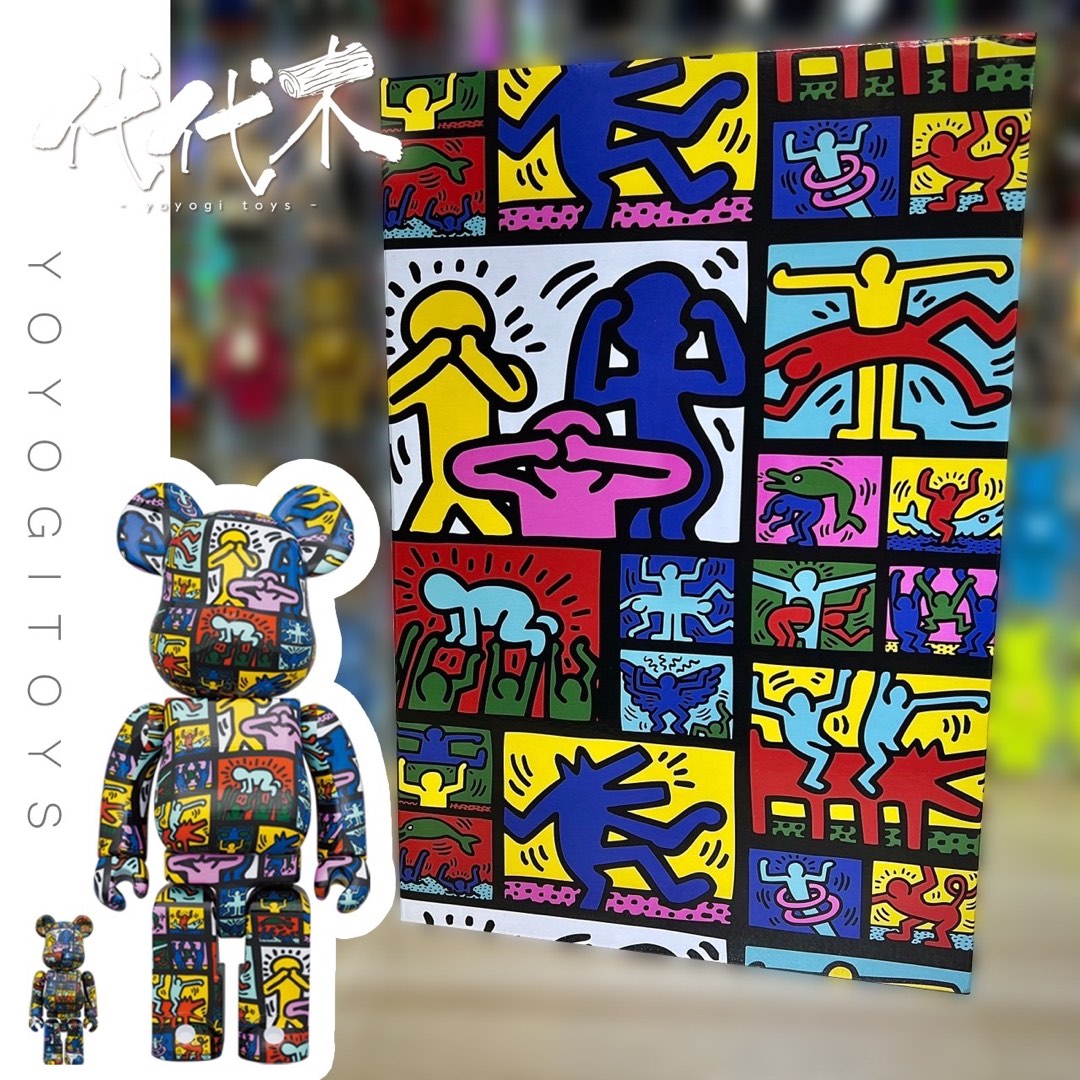 現貨BE@RBRICK KEITH HARING #10 100％ & 400％ MEDICOM BEARBRICK