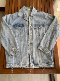 刷破牛仔外套 Oversize jacket jeans