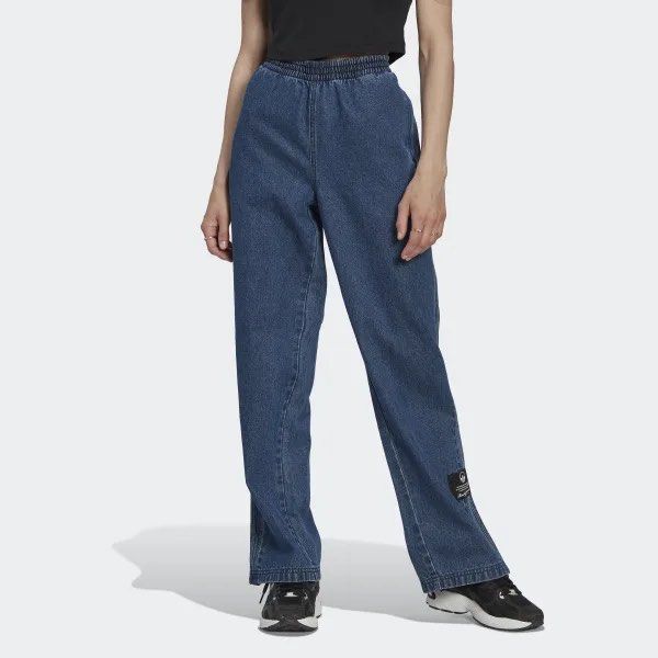 Adidas denim pants Women s Fashion Bottoms Jeans Leggings on