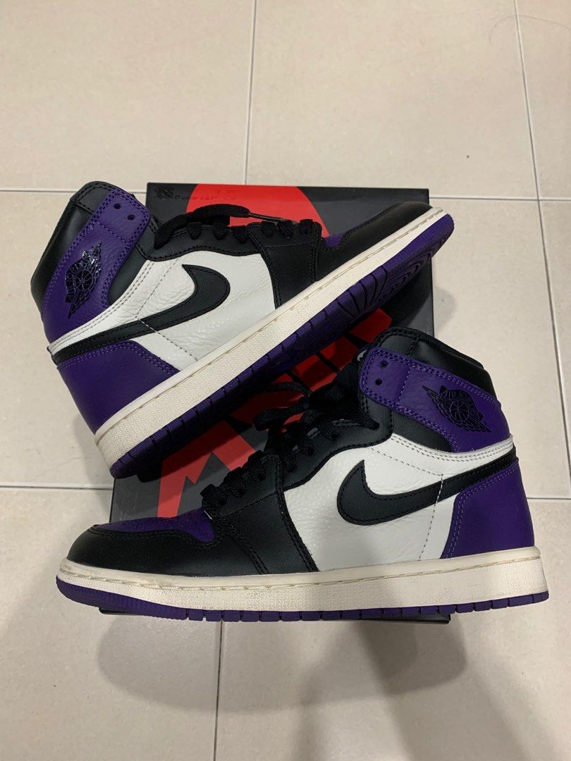 Air Jordan 1 Court Purple Men #39 s Fashion Footwear Sneakers on Carousell
