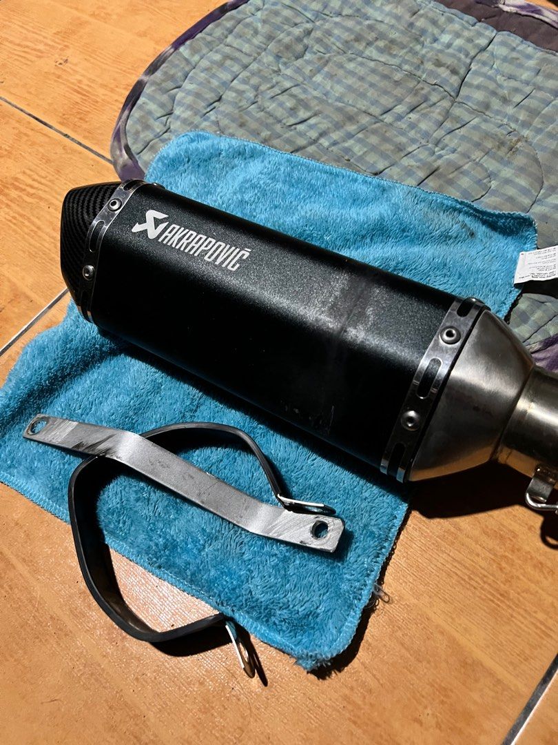 Akrapovic for mio mxi 125 with free flyball Motorbikes Motorbike Parts Accessories Mufflers Exhaust Parts Accessories on Carousell