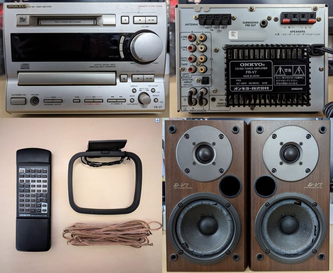 需要維修，或當淨Amp用* 安橋Onkyo FR-V7 CD+MD Tuner Amplifier